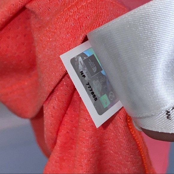 The North Face | Florescent Orange Tee Shirt Sleeves Mountain Athletics Medium - Picture 12 of 13